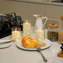 Aignis Flickering Flameless Candles Battery Operated Candles LED Candles with Remote Timer for Home/Wedding/Birthday/Holiday Decor, Warm White 3D Flame Set of 3 (D3 xH4 5" 6") by CozyNest Decor