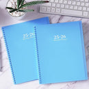 Monthly Planner 2025-2026 - JUL 2025 - DEC 2026 Planner/Calendar, 18 Monthly, with Colorful Tabs, Planner for Daily Organizing - Waterproof Cover (8" x10", Notes Pages, Light Blue) by TinyTreasures Baby Boutique