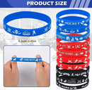LiYiQ 72 Pcs Hockey Party Favors Hockey Team Gifts Hockey Goodie Bags Stuffers Hockey Ballpoint Pens Bookmark Card and Silicone Bracelet by TinyTreasures Baby Boutique