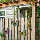 EOORAU 3D Metal Butterfly Wall Decor, Double-sided Pattern Metal Butterflies Wall Hanging Sculpture Decor for Outdoor Fence Patio Yard Garden Tree Decorations, Housewarming Gift by GreenHaven Gardens