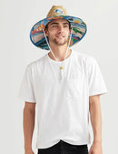 Straw Hat for Men & Women | Lifeguard Hat, Beach Hat & Sun Hat | UPF 50+ Wide Brim for Sun Protection | One Size | Hemlock by GreenHaven Gardens