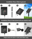 solar meteor shower lights outdoor, White by GreenHaven Gardens