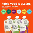 Serenity Kids 6+ Months Certified Organic Baby Food Pouches Veggie Puree - No Sugary Fruits/Added Sugar - 3.5 Oz BPA & Allergen-Free Packaging - Garden Variety Pack - 6 Count Veggie Puree Pouches by TinyTreasures Baby Boutique