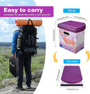 Upgrade XL Portable Toilet for Adults, Extra Large Portable Travel Floding Toilet, Camping Tall Toilets with Lid for Adults and Kids Compact Potty for Car,Hiking,Beach and Camping by TinyTreasures Baby Boutique