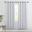 NICETOWN Room Darkening Greyish White Curtains for Bedroom - Grommet Privacy Light & Sound Reducing Window Treatments Doorway Curtains & Drapes for Living Room (2 Panels, W52 x L78) by TinyTreasures Baby Boutique