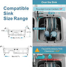 GSlife Expandable in Sink Small Dish Drying Rack - Stainless Steel Capacity Adjustable Over The Sink Dish Rack with Utensil Holder, 11.9“-16.7” L x 9" W x 5.7" H, Silver by CozyNest Decor