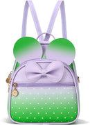 KL928 Girls Bowknot Polka Dot Cute Mini Backpack Small Daypacks Convertible Shoulder Bag Purse for Women by TinyTreasures Baby Boutique