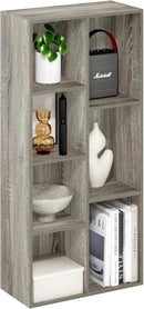 Furinno Luder 7-Cube Reversible Open Shelf, French Oak by TinyTreasures Baby Boutique
