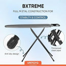 Classic Ironing Board 43" X 13" W/with Iron Rest | Full Metal Construction| Height Adjustable | Heat & Scorch Resistant Fabric | Anti-Skid Feet | Easy to Fold (Dark Grey) by CozyNest Decor