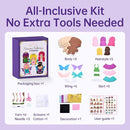 Cymbana Princess Felt Craft Kit for Girls Beginner Sewing Kit, Arts and Crafts for Kids Ages 8-12 Make Your Own Fashion Designer Kits by TinyTreasures Baby Boutique