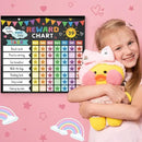 Reward Chart for Kids,Magnetic Behavior Chore Chart for Kids at Home,26 Black Chore Charts,1960 Star Stickers,56 Reward Stickers,Incentive Chore Chart to Develop Responsibility and Good Habits by CozyNest Decor