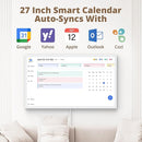 Dragon Touch 27 inch Digital Calendar Chore Chart – Interactive Touchscreen, Smart Family Planner, Hearth Display Desk Digital Calendar Seamless Scheduling by TinyTreasures Baby Boutique