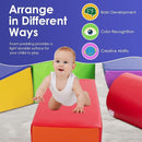 PayLessHere Climbing Toys for Toddlers 5 Piece Corner Foam Climbing Blocks Set with Soft Foam and Strong Structure for Babies 1-3 Crawling and Sliding Activity Play Indoor (CM, 5 Piece) by TinyTreasures Baby Boutique