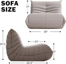Bean Bag Chair, Fireside Chair Bean Bag Sofa Large Bean Bag Chair for Adults, Bean Bag Chairs for Teens with High Density Comfortable Foam, Memory Foam Bean Bag for Living Room, Bedroom (Grey) by CozyNest Decor