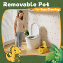 Potty Training Toilet Toddler Potty Chair Kids Boys Girls Dinosaur Animal Comfortable Potties Training Seat for Childrens Ages 1-3 Portable Baby Toilets with Lid Back Easy to Clean Potty Trainer by TinyTreasures Baby Boutique