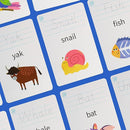 28 Pcs Letters Words Number Math Counting Recognition Cards for Kindergarten Preschool Toddlers Educational Toys RZKP-01 (Word) by TinyTreasures Baby Boutique