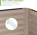Best Choice Products 8x4x2ft Outdoor Metal Raised Garden Bed, Deep Root Planter Box for Vegetables, Flowers, Herbs, and Succulents w/ 478 Gallon Capacity - Taupe by GreenHaven Gardens