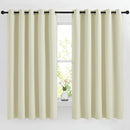 NICETOWN Beige Room Darkening Curtains 66 inches Long, Grommet Thermal Curtains Window Treatment Sound Reducing Drapes for Bedroom/Home Family, W66 x L66, 2 Panels by TinyTreasures Baby Boutique