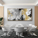 Large Canvas Wall Art Gold Abstract Paintings 29x58 Inch Wooden Framed Artwork Black Line Painting for Bedroom Bathroom Home Decor by CozyNest Decor