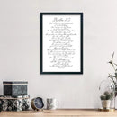 LuZhiQiang Psalm 23 Wall Art Bible Verse 16"×11" Christian Inspirational Scripture Sign Wood Framed Wall Hanging Decor (Black) by CozyNest Decor