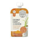 Serenity Kids 6+ Months Baby Food Pouches Chicken Coconut Curry Puree - Ethically Sourced Chicken & Non-GMO Veggies - BPA-Free for Baby Food Pouch - 3.5 Oz, 6 Pack by TinyTreasures Baby Boutique
