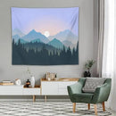 HZOHNAGO Mountain Tapestry Forest Mountain Sunrise Pattern Printed Wall Tapestry Wall Hanging for Bedroom Living Room Dorm 60" W x 50" H by CozyNest Decor