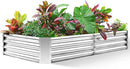 Land Guard 6×3×1ft Galvanized Metal Raised Garden Bed, Metal Planter Kit Box Outdoor for Deep-Rooted Vegetables, Flowers, Green and Herbs…… by GreenHaven Gardens