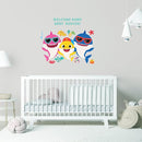 RoomMates RMK5112GM Baby Shark Peel and Stick Giant Wall Decals with Alphabet by TinyTreasures Baby Boutique