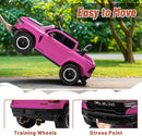 Licensed Ram 1500 Ride on Toys for Kids 4-8, Ride-on Electric Car for Kids with Remote Control, Battery Powered with Car Key/Gear Selector, LED Light/Music/MP3, Back Storage (Pink) by TinyTreasures Baby Boutique