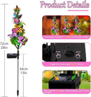 Solar Garden Lights Outdoor Waterproof Butterfly Stake Lights, 4 Pack Solar Lights Gifts for Mom Women Holiday Yard Front Porch Pathway Graveyard Cemetery Garden Patio Decor by GreenHaven Gardens