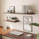 Wall Shelf Set of 2, Walnut Floating Shelves 36 in W x 10 in D x 1 in H, Wooden Floating Wall Shelf with Invisible Brackets for Living Room/Bedroom/Bathroom/Kitchen Storage and Decor by CozyNest Decor
