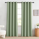 NICETOWN 100% Blackout Curtains 84 inch Long for Bedroom, Total Blackout Thermal Insulated Grommet Long Window Curtains 2 Panels Set, 2 Panels, Olive, 52 inch Wide by TinyTreasures Baby Boutique