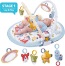 Yookidoo Baby Gym Urban Lay to Sit-Up Playmat. 3-in-1 Newborns Activity Center with Tummy Time Toys, Pillow & Infant Miror. 0-12 Month by TinyTreasures Baby Boutique