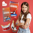 BioSwiss Bandages, Musical Instruments Shaped Self Adhesive Bandage, Latex Free Sterile Wound Care, Fun First Aid Kit Supplies for Kids and Adults, 24 Count by TinyTreasures Baby Boutique