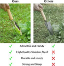 SOLIGT Garden Tools Set with Basket, Heavy Duty Stainless Steel Gardening Hand Tool with Wood Handle, Pruning Shears, Gloves - Perfect Gardening Gifts Planting Supplies for Women Men by GreenHaven Gardens