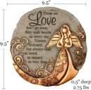 Spoontiques - Garden Décor - Bronze Angel Stepping Stone - Decorative Stone for Garden by CozyNest Decor