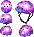 Adjustable Color Gradient Skateboard Helmet for 3-5-8-14+Ages【Toddler Kids Youth Adult】 Girls Boys Woman.Bike Helmet for Multi-Sports Cycling Bicycle Scooter Inline Roller Skate Rollerblading by TinyTreasures Baby Boutique