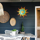 Large Metal Sun Wall Art Decor - 23.6 inches Outdoor Wall Decor,Sun Face Sculpture for Garden Farmhouse Yard Patio Fence Living Room Bedroom Gift Idea for Family Friends