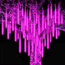 Purple Meteor Shower Lights, Christmas Lights 10 Tube 540 LED 20 Inch Icicle Raindrop Lights for Halloween Tree Patio Garden Roof Eaves Outdoor Decor, Waterproof Plug by GreenHaven Gardens