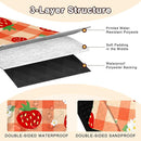 Extra Large Picnic Blanket Waterproof,80"x 80"Foldable Machine Washable Beach Blanket,Outdoor Blanket for 6-8 Adults,Suitable for Indoor Crawling,Park Beach,Camping,Hiking,Family Travel(Orange) by TinyTreasures Baby Boutique