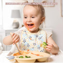 Silicone Baby Feeding Spoons, Training Spoon Self-feeding, First Stage Infant Soft-Tip Easy on Gums, Utensils Supplies, Dishwasher & Boil-proof, 6 Pack by TinyTreasures Baby Boutique