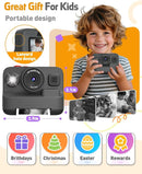Kids Camera Instant Print, Christmas Birthday Gifts for 3-12 Year Old Boys Girls, 2.4in Screen 1080P Kids Digital Camera Toys for Kids Age 3 4 5 6 7 8 9 10 with 3 Rolls Print Paper 32G Card by TinyTreasures Baby Boutique