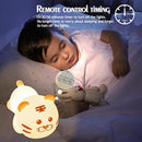 QANYI Christmas Gift Tiger Lamp, Silicone Color Changing Tiger Desk Nightlight, Rechargeable Nursery Table Lamp with Timer and Remote Control, Gift for Toddler Baby Girls Boys Children Bedroom by TinyTreasures Baby Boutique