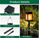 GIGALUMI Solar Lanterns Outdoor Waterproof, 4 Pack Hanging Solar Lanterns for Outside, Flame Effect Outdoor Lights for Pathway, Garden, Patio, Lawn, Porch, Gazebo, Tent, Tree, Yard(Flickering Lights) by GreenHaven Gardens