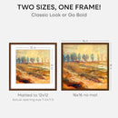 Homeforia 16x16 Brown Picture Frame, High End Dark Oak 16 x 16 Square Wood Frame with Mat 12 x 12 for Photo, 16by16 Wooden Walnut Poster Frame Matted to 12x12 Print, Tempered Glass, Wall Kit, Set of 1 by CozyNest Decor