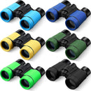 6 Pack Kids Binoculars Shock Proof Toy Binoculars Set for Age 6 Years Boys Girls Hunting Folding Small Telescope Birthday Gifts Bird Watching Educational Learning Camping Outdoor (Fresh Colors) by TinyTreasures Baby Boutique
