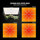 Spider Farmer Grow Tent Kit Complete 4x4ft SF4000 Dimmable Samsung LM301H EVO LED Diodes, 450W Complete System 4x4x6.6 Grow Tent Set 48"x48"x80" with 6" Ventilation System & 6'' Clip Fan by GreenHaven Gardens
