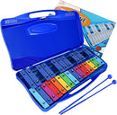 EASTROCK Xylophone, 25 Notes Glockenspiel Xylophone for Kids, Professional Xylophone Instrument Music Teaching, Gifts, JDXPE-25NC-DBL by TinyTreasures Baby Boutique