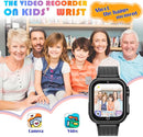 Goodatech Kids Smart Watch for Boys Girls, 1.54'' Smartwatch with 26 Puzzle Games,HD Camera,Video Music Player,Pedometer,Flashlight,Audio Book etc., Aluminum Case and Sport Band (Black) by TinyTreasures Baby Boutique