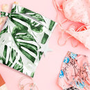Wet Bag, Wet Dry Bag, Wet Bag for Swimsuit, Travel, Beach, Pool, Diapers, Dirty Yoga Gym Clothes, Makeup Bag, Waterproof Tropical Palm Leaves Decor Jungle Palm Leaf Favors by TinyTreasures Baby Boutique